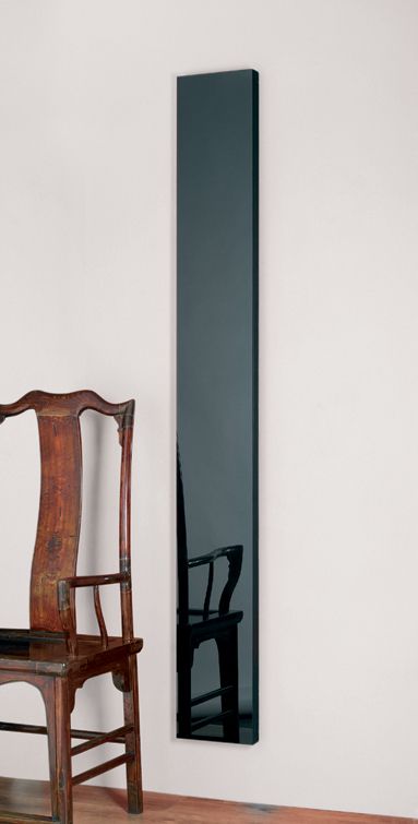 iRad Glass-fronted electric radiator in black